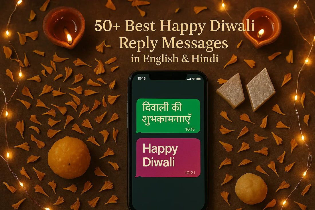 50+ Best Happy Diwali Reply Messages in English & Hindi (Funny, Formal & Heartfelt)
