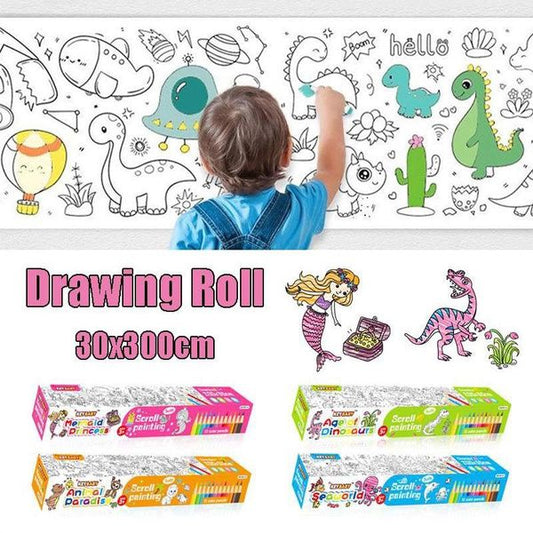 Premium Drawing Paper Roll for Kids – DIY Painting & Coloring Roll