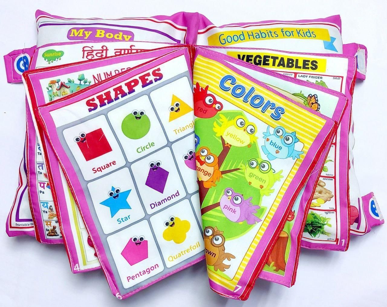 Educational children's books on shapes, colors, and good habits for kids.