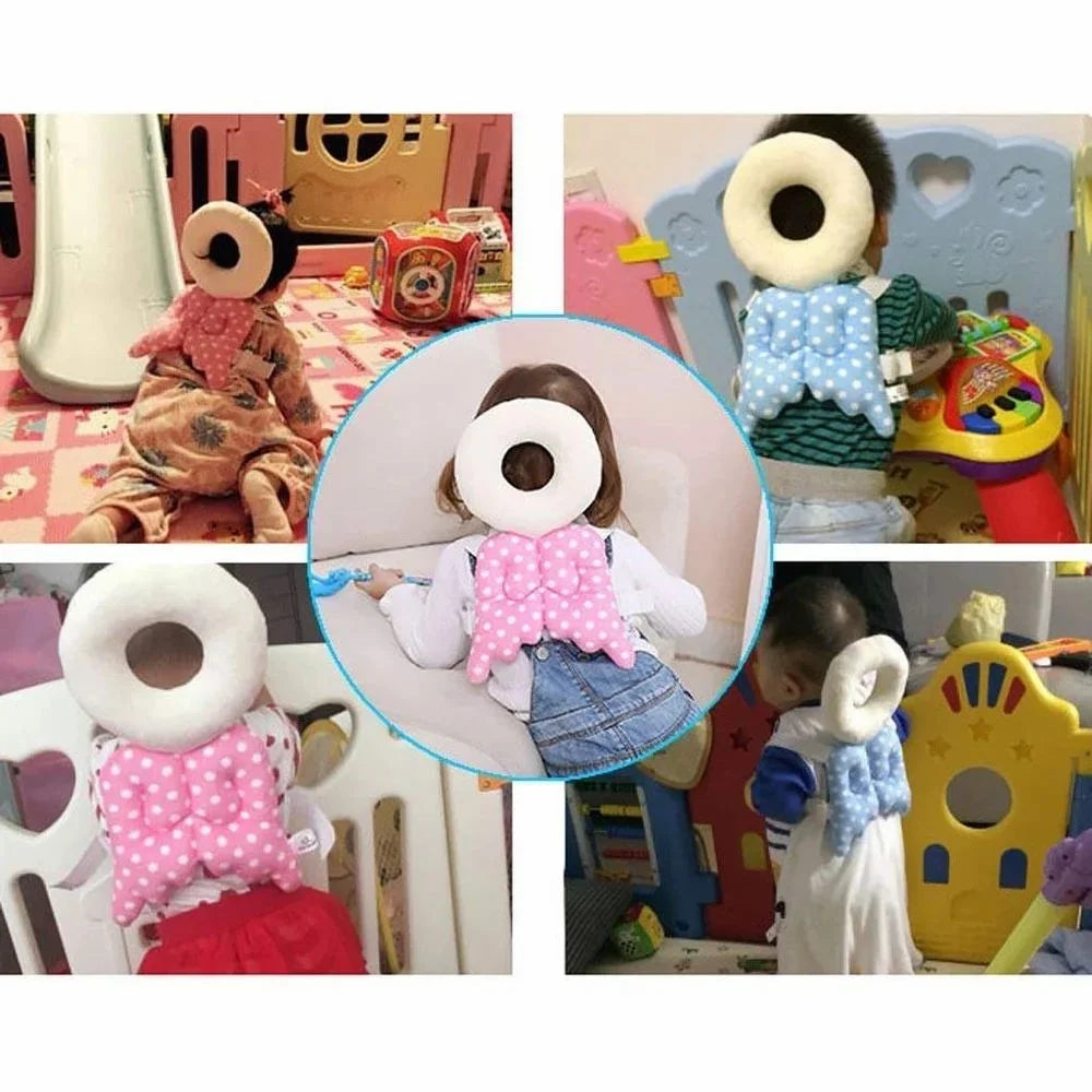 Collage of children playing with colorful toys, including a baby doll and educational tools.