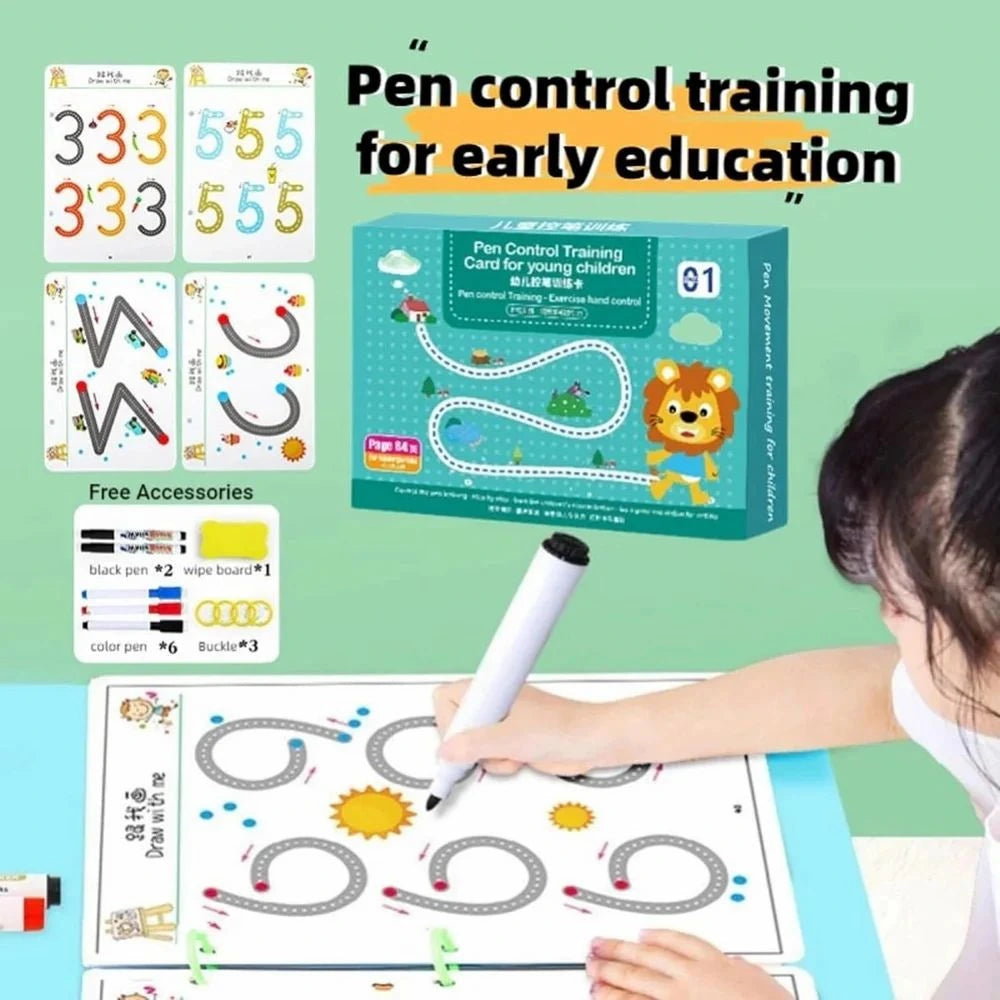 Pen control training set for early education with child using the product.